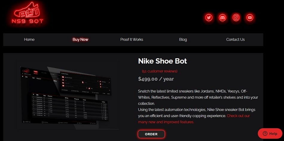 Nike Shoe Bot price