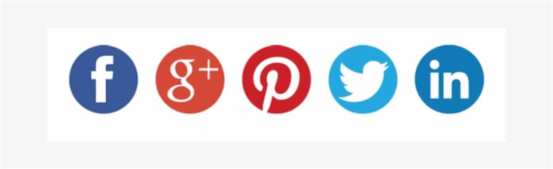 Social media buttons