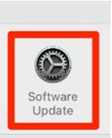 System update tab in safari