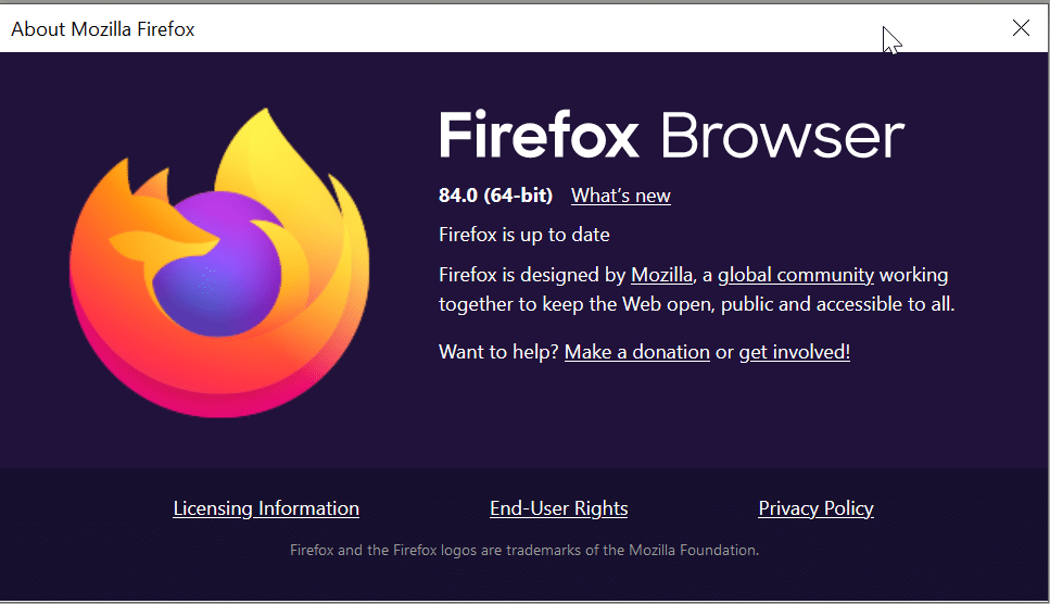 Use the latest Firefox version