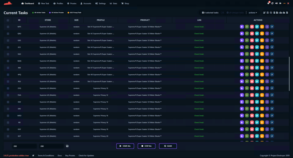 project destroyer multi-threaded task