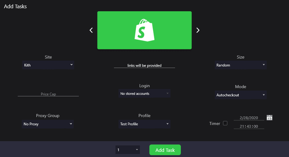 sole aio shopify