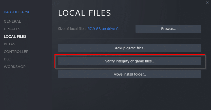 verify the integrity of game files