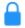 Blue padlock icon