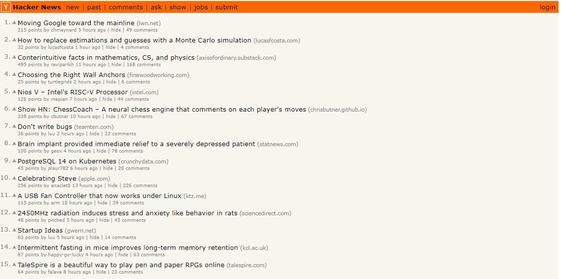 Hacker News overview