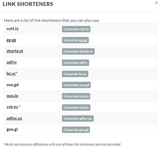 choose a shorter link