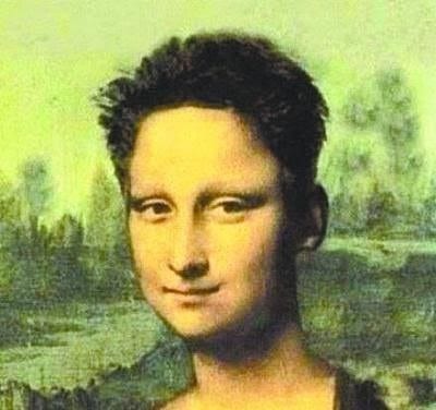 Change the hairstyle for Mona Lisa