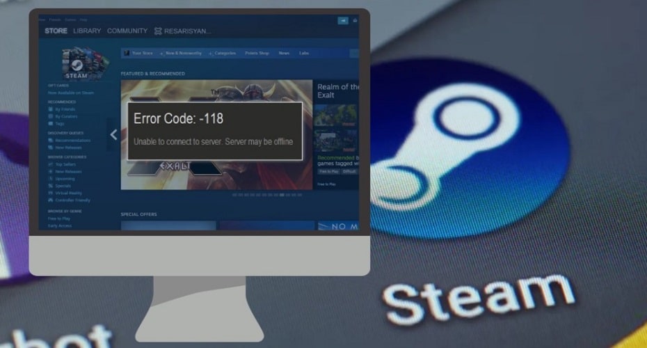 Overcome Steam Error Code 118