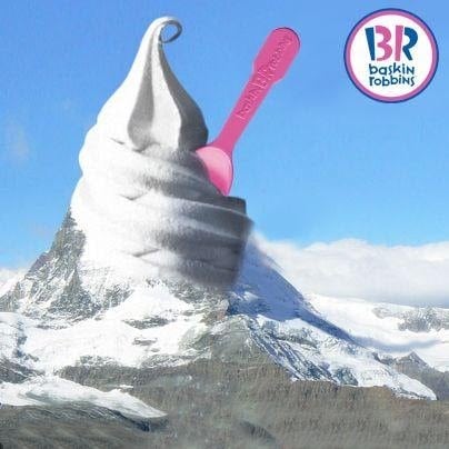 Oversized ice cream