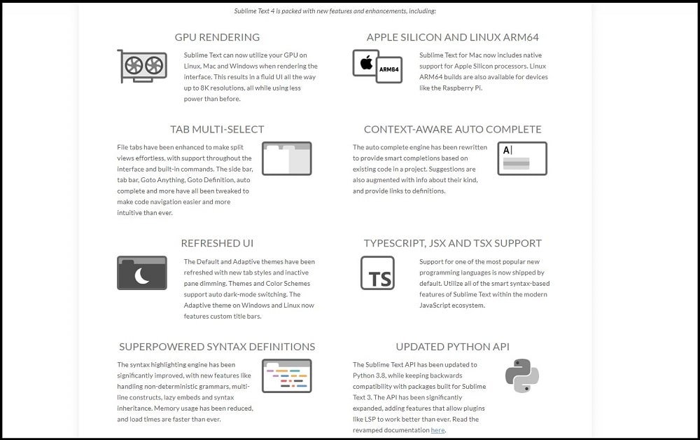 Sublime Text Editor Advantage