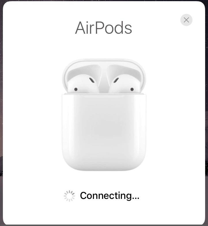 connecting airpods with iphone