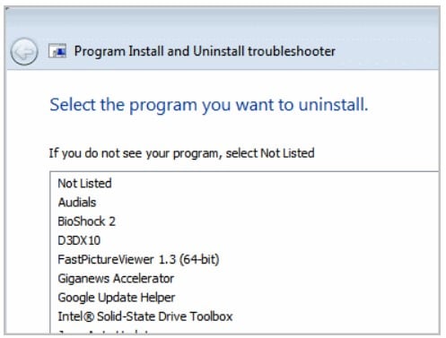 select-program-to-uninstall