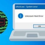 sihost.exe Unknown Hard Error