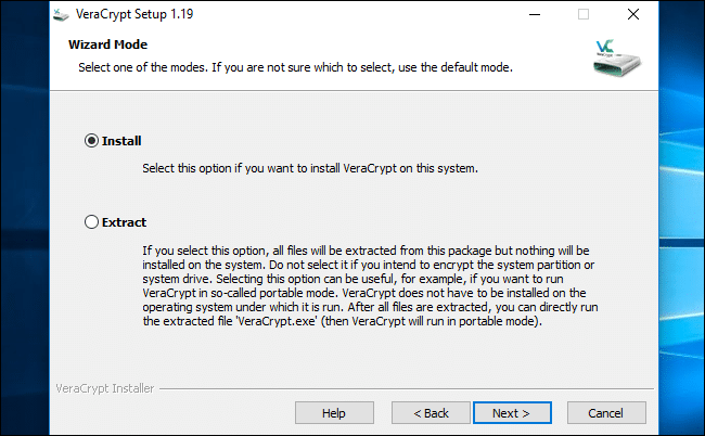 veracrypt installation