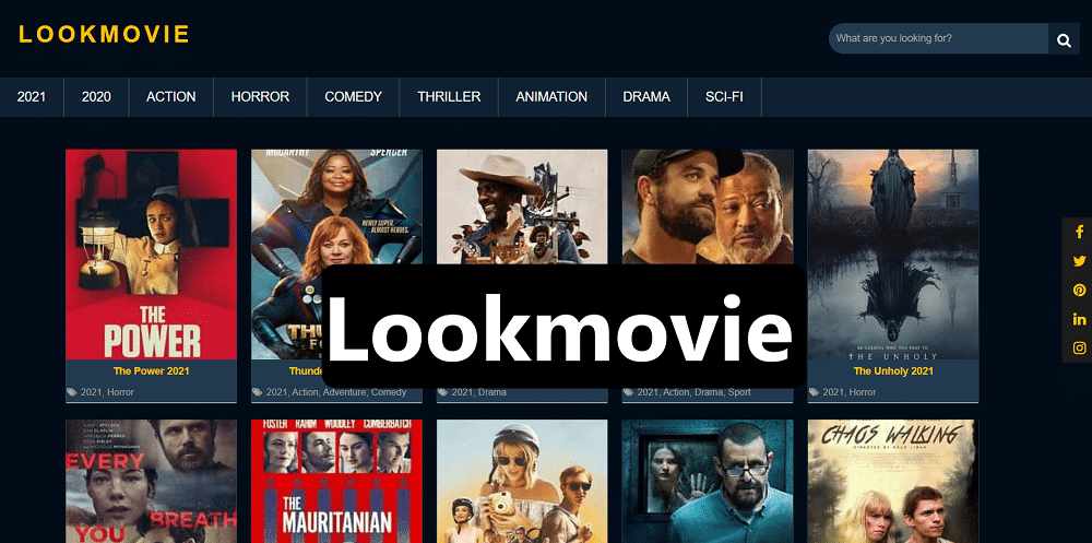 LookMovie Homepage
