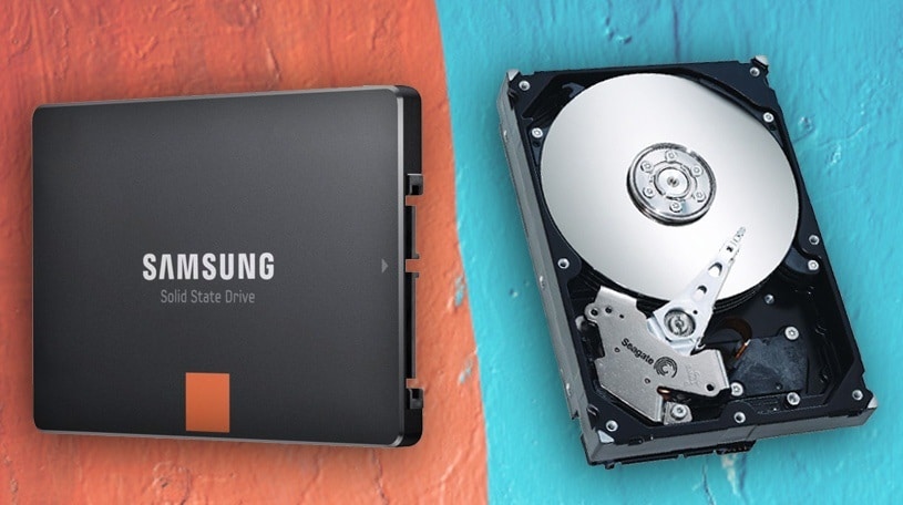Mechanical hard drive or solid state drive