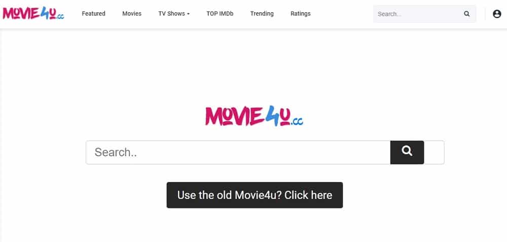 Movie4u Homepage