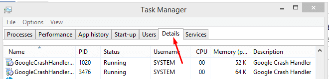 Open task manager by clicking Ctrl + Shift + Esc.