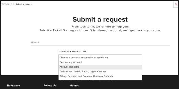 Submit a Data Request Ticket