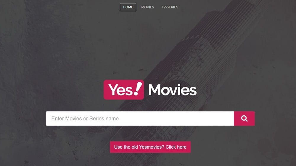 YesMovies Homepage