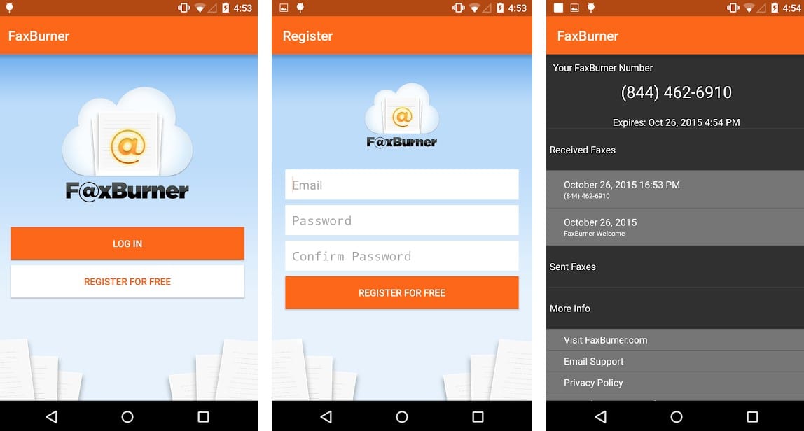 Faxburner App