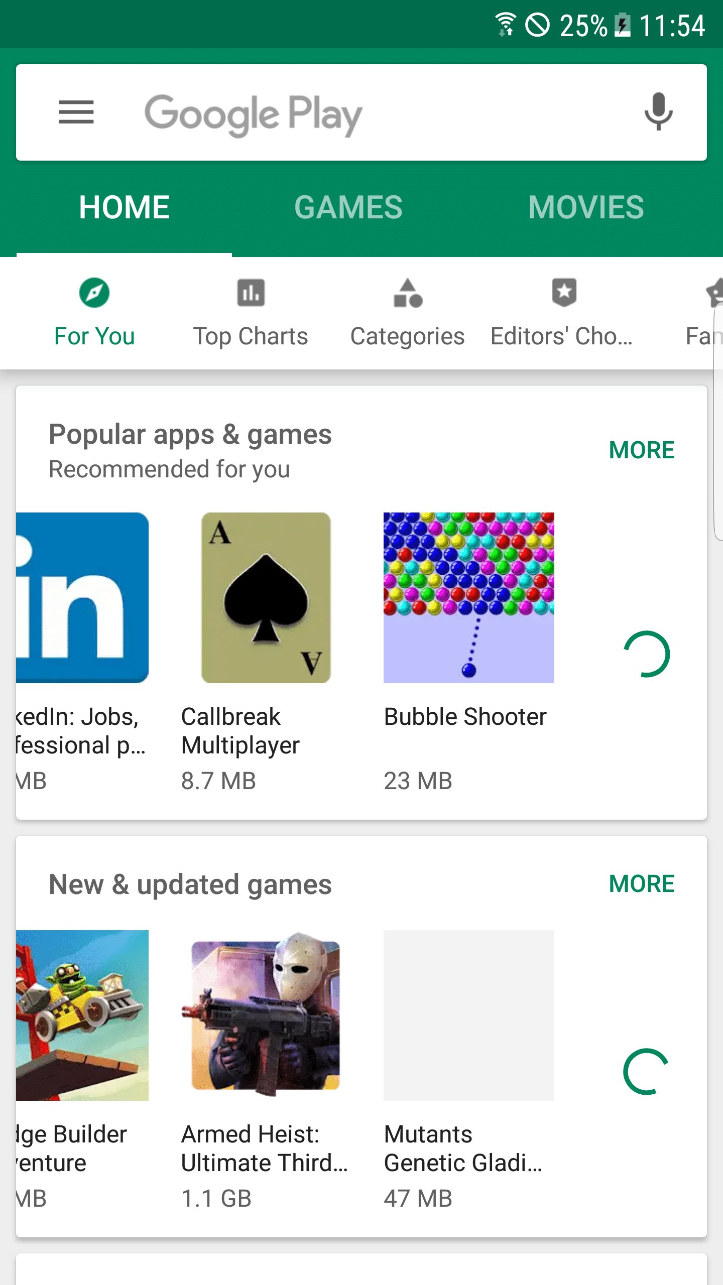 Launch the Google Play app