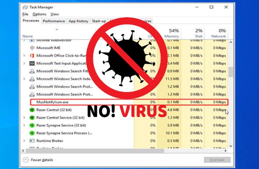 MusNotifylcon.exe is not a virus