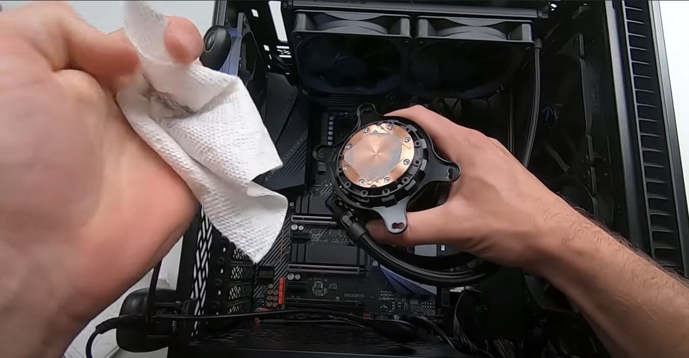 remove any old thermal paste