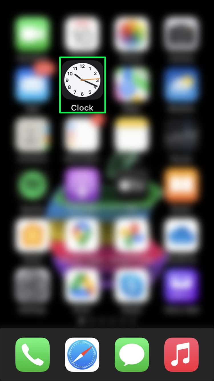 Clock app on your device