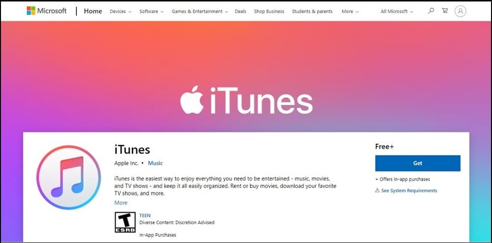 ITunes Homepage