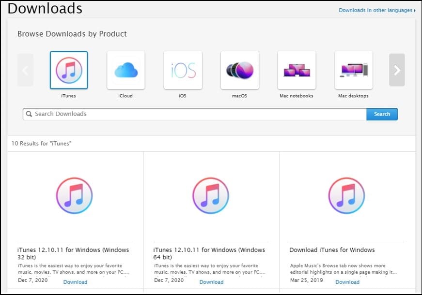 download apple music windows 10