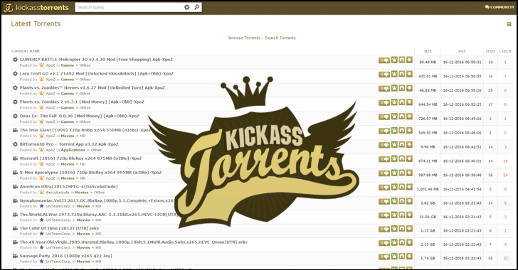 Kickass Homepage