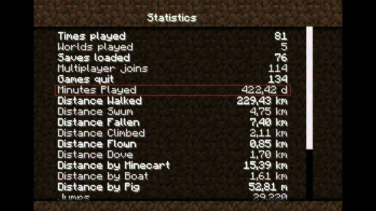 How Many Hours Do I Have On Minecraft QUICK VIEW 