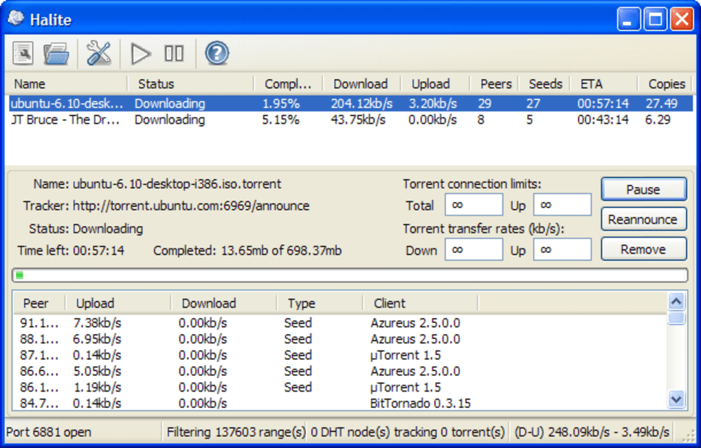 Torrents mb. Halite client. BITTORRENT (программа).