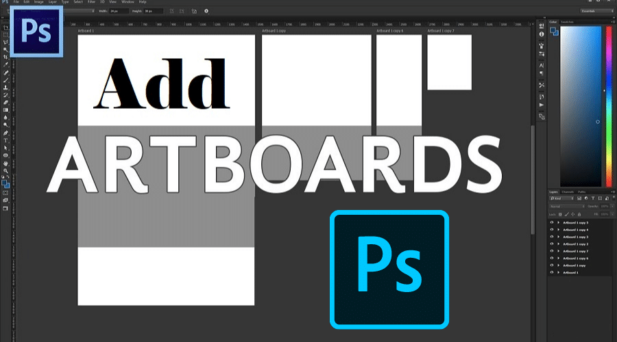 How To Add Artboards in Photoshop