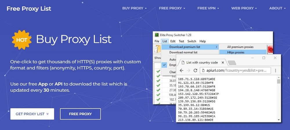 Free Proxy List overview