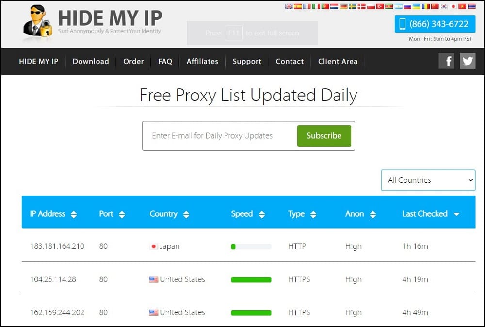 15 Free Proxy Lists (100% Working Proxy Server List) - Free PC Tech