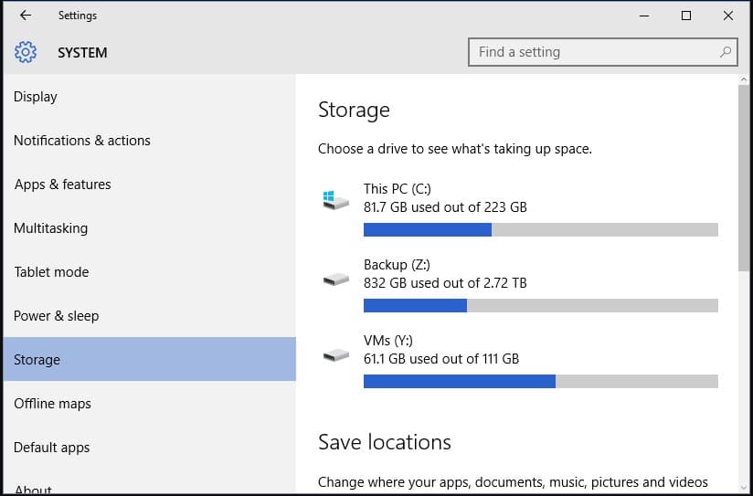 Check Your Available Drive Space