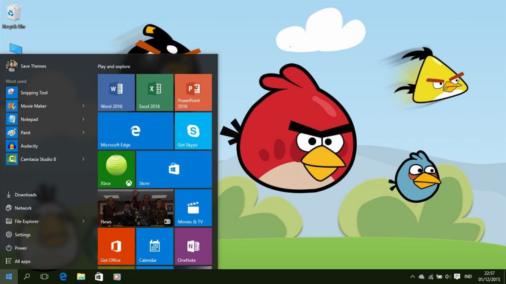 Angry Birds theme