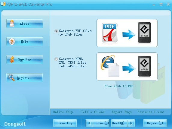 Choose Output Format for Convert