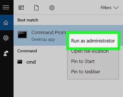 Run Command Prompt as Admin