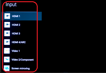 Set the monitor to the correct input source