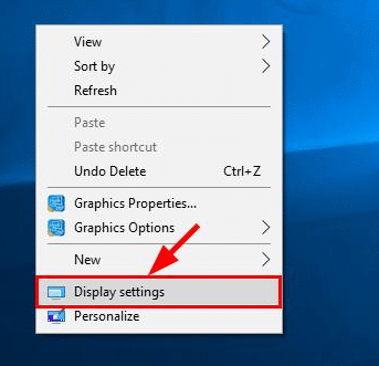 Wrongly configured display settings