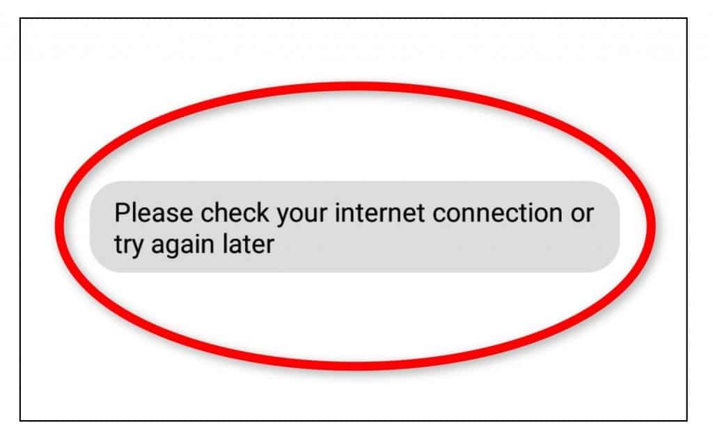 Check Your Internet Connectivity