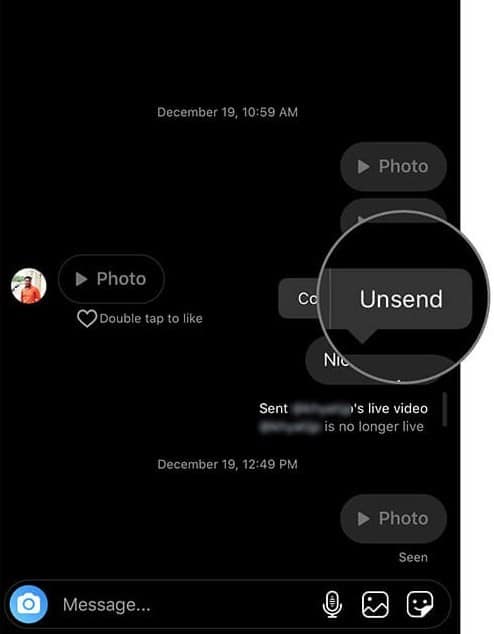 Delete a Message on Instagram