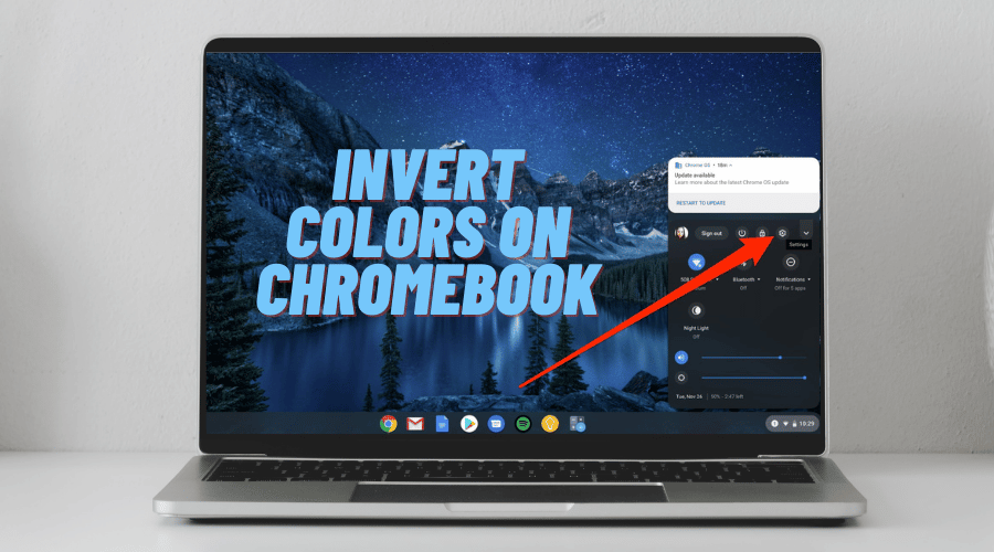 How to invert colors on Chromebook_