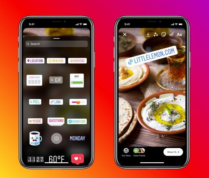 Instagram Story Link Feature Sticker Replaces Swipe up Features