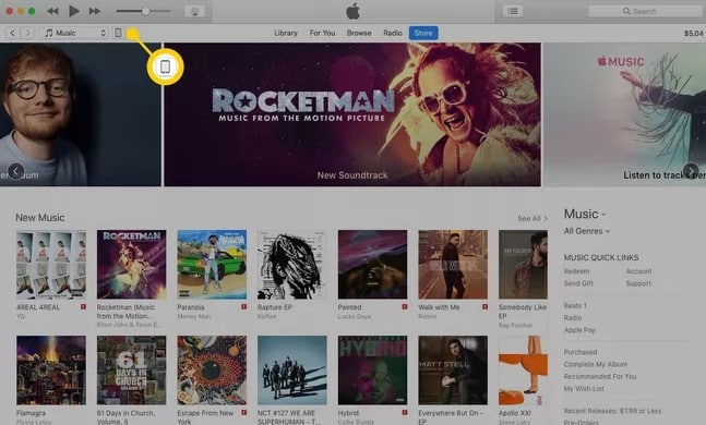 Launch the latest version of iTunes