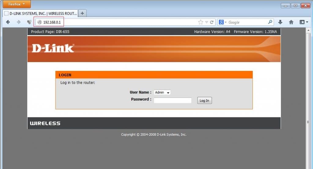 Log in to your router’s dashboard using your preferred browser