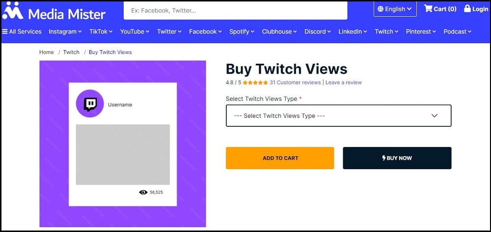 Media Mister for twitch Overview